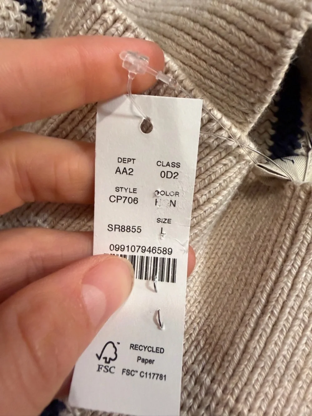 J. Crew heather oatmeal